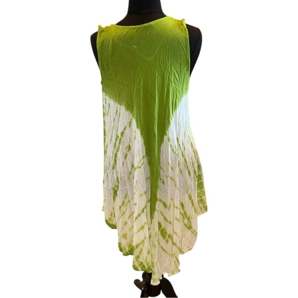 FREE SIZE Brush Printed Umbrella Dress / Beach Cover-Up - Free Size - Picture 4 of 13